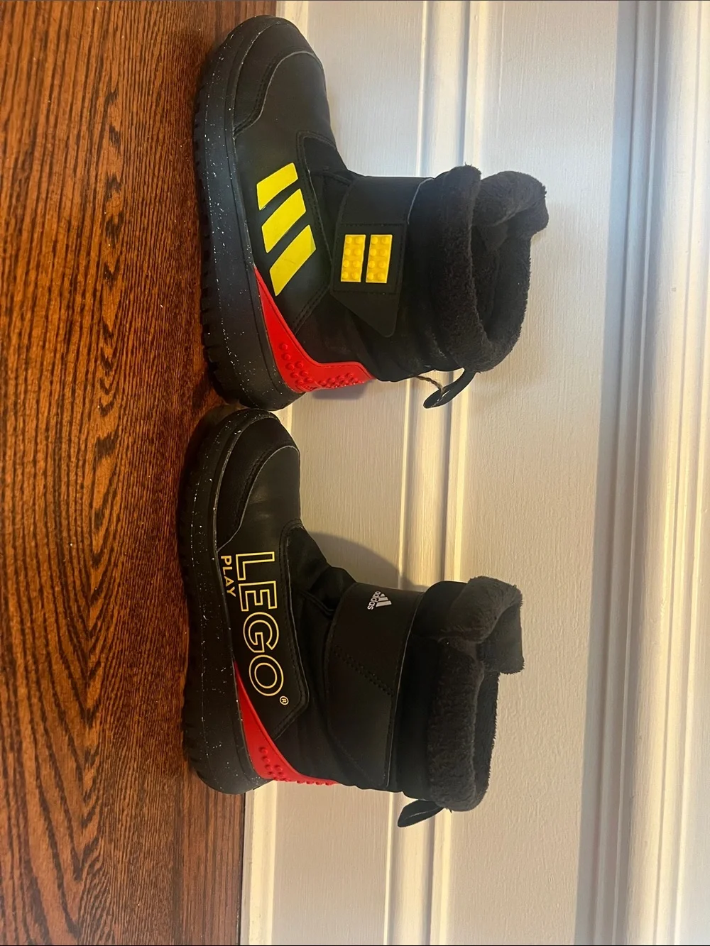 adidas x LEGO Kids' Black Winter Snow Boots